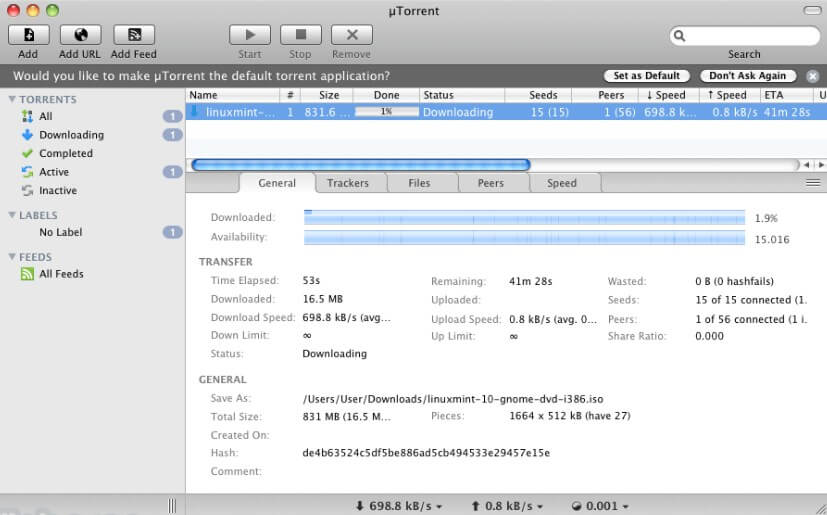 safe torrent downloader for mac